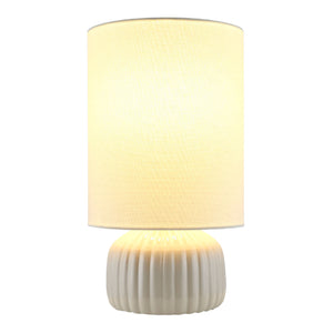   Modern European furniture - Fluted Ceramic Accent Table Lamp - www.oroa.com | Oroa.com