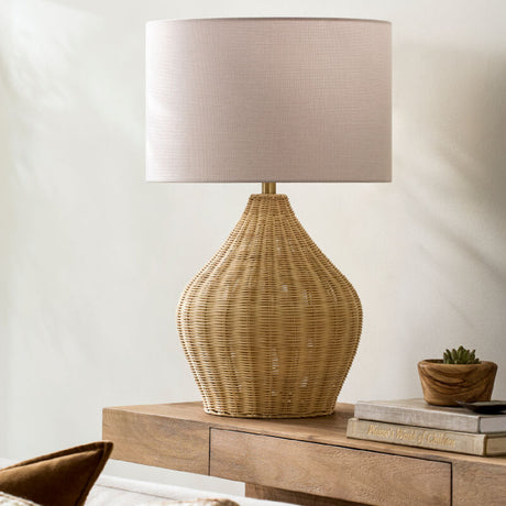   Modern European furniture - Woven Rattan Table Lamp - www.oroa.com | Oroa.com