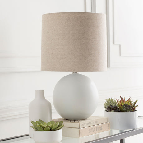   Modern European furniture - Gray Ceramic Sphere Table Lamp - www.oroa.com | Oroa.com