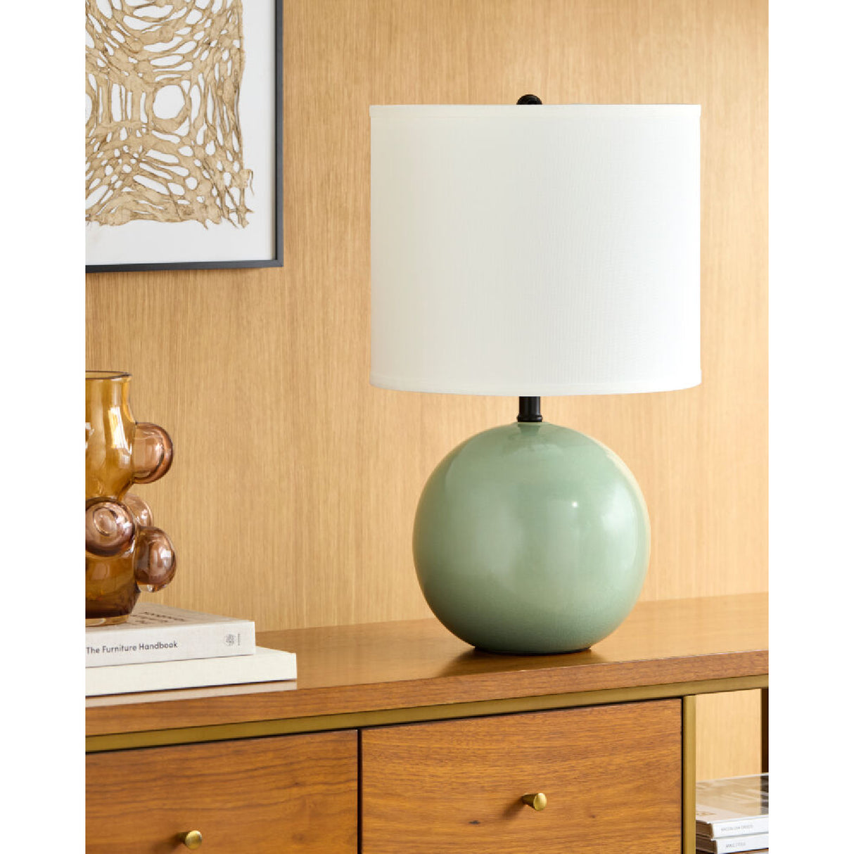   Modern European furniture - Round Ceramic Accent Table Lamp - www.oroa.com | Oroa.com