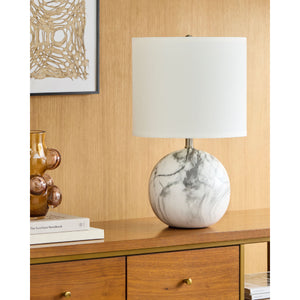   Modern European furniture - Swirl Round Ceramic Table Lamp - www.oroa.com | Oroa.com