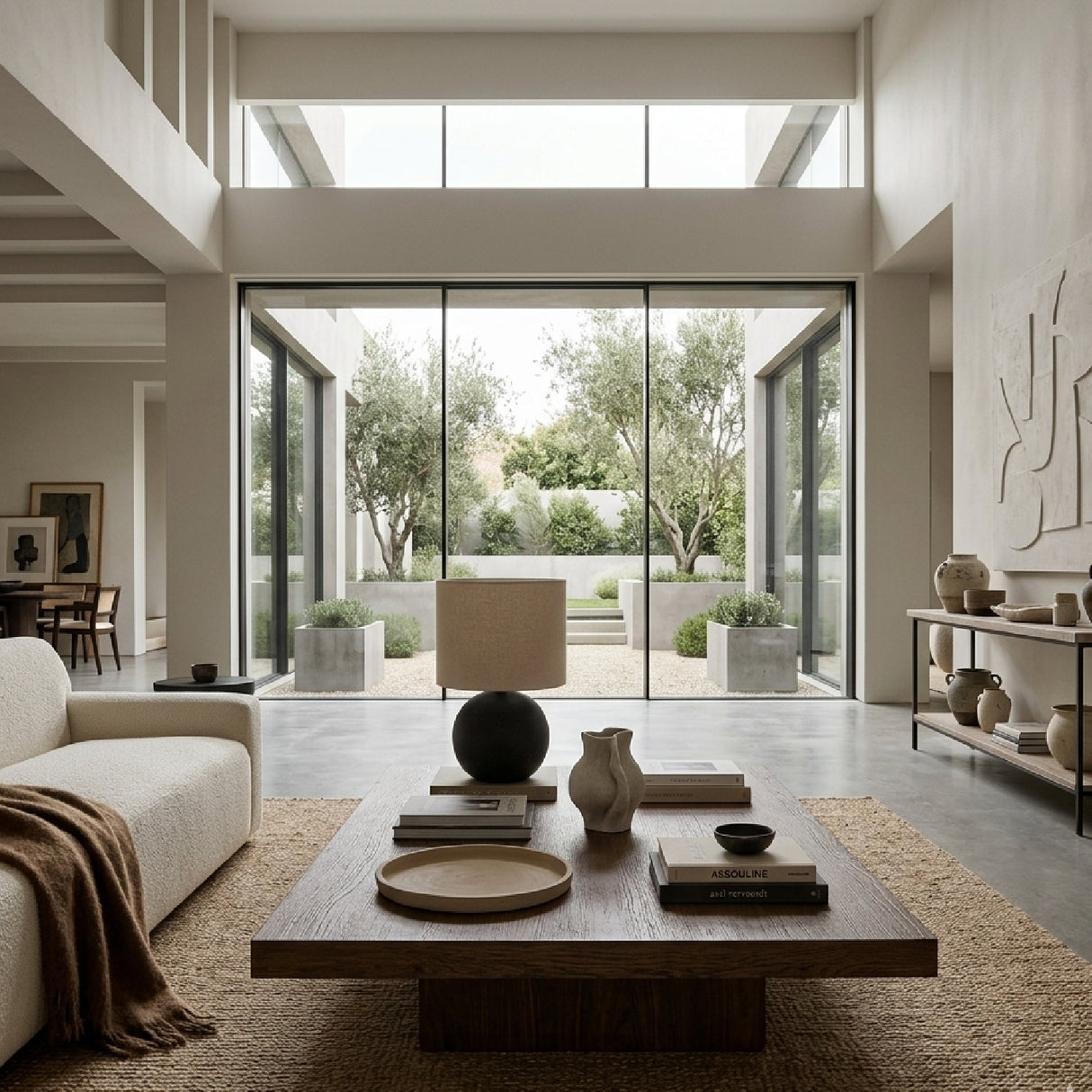   Modern European furniture - Round Glazed Ceramic Table Lamp - www.oroa.com | Oroa.com