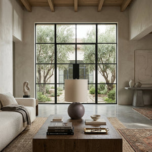   Modern European furniture - Round Glazed Ceramic Table Lamp - www.oroa.com | Oroa.com