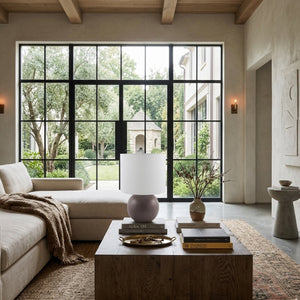   Modern European furniture - Round Glazed Ceramic Table Lamp - www.oroa.com | Oroa.com