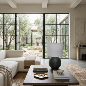   Modern European furniture - Round Glazed Ceramic Table Lamp - www.oroa.com | Oroa.com
