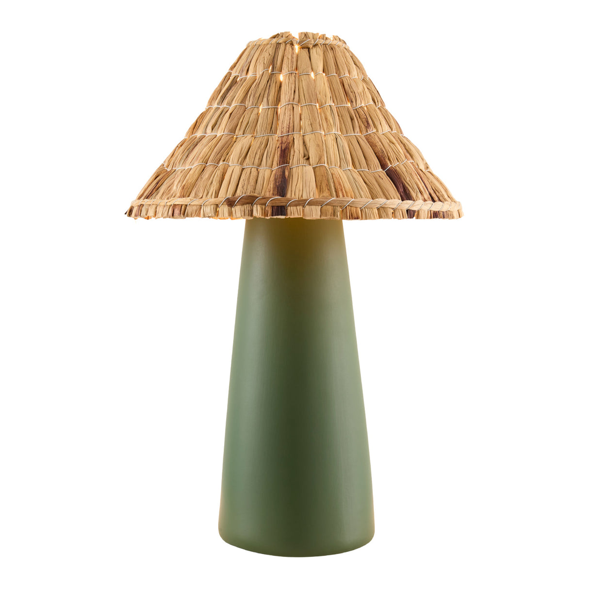   Modern European furniture - Seagrass Shade Ceramic Table Lamp - www.oroa.com | Oroa.com