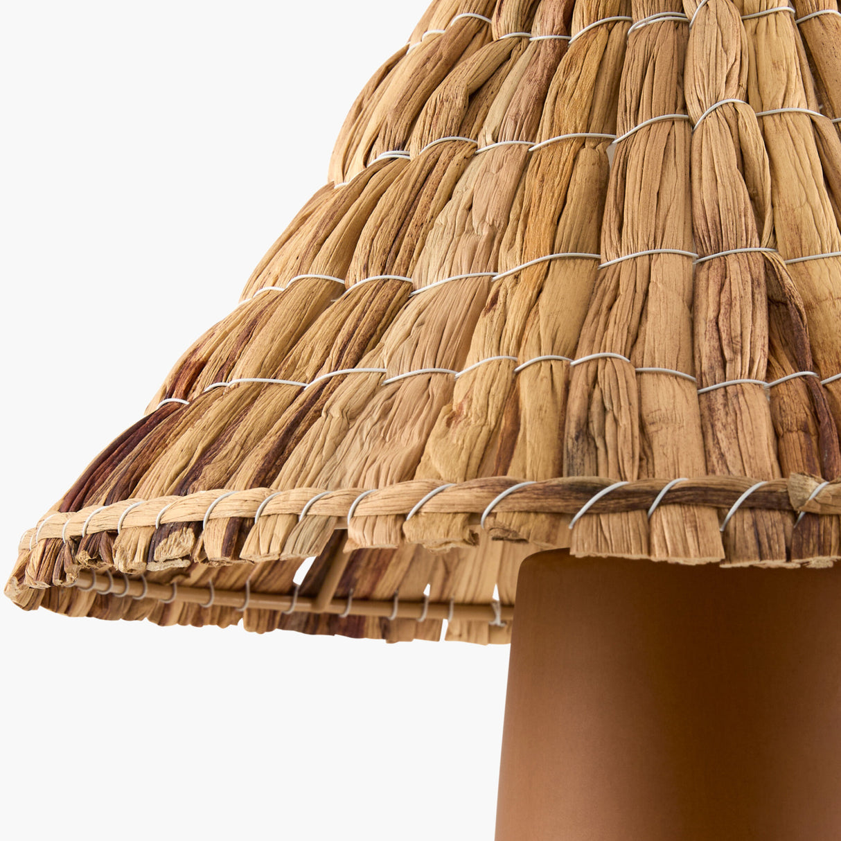   Modern European furniture - Seagrass Shade Ceramic Table Lamp - www.oroa.com | Oroa.com