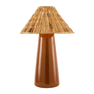   Modern European furniture - Seagrass Shade Ceramic Table Lamp - www.oroa.com | Oroa.com