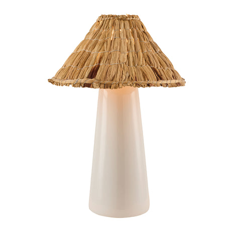   Modern European furniture - Seagrass Shade Ceramic Table Lamp - www.oroa.com | Oroa.com