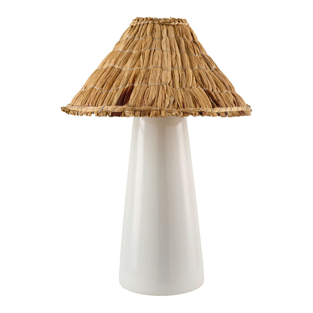   Modern European furniture - Seagrass Shade Ceramic Table Lamp - www.oroa.com | Oroa.com