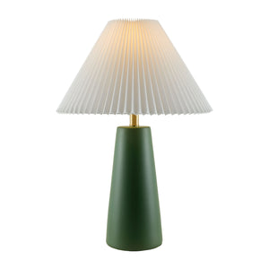   Modern European furniture - Pleated Shade Ceramic Table Lamp - www.oroa.com | Oroa.com