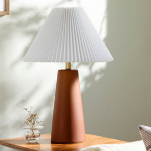   Modern European furniture - Pleated Shade Ceramic Table Lamp - www.oroa.com | Oroa.com