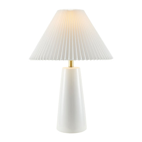   Modern European furniture - Pleated Shade Ceramic Table Lamp - www.oroa.com | Oroa.com