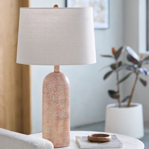   Modern European furniture - Linen Drum Shade Table Lamp - www.oroa.com | Oroa.com