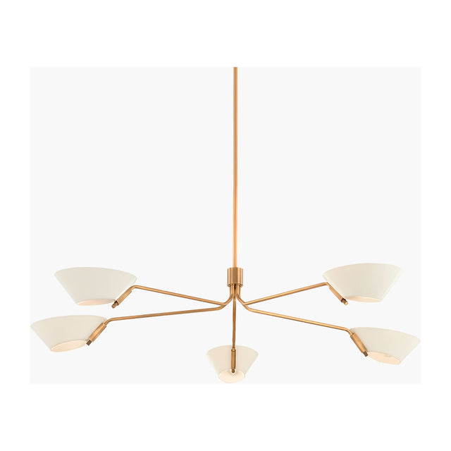 Modern European furniture - White Glass Chandelier - www.oroa.com