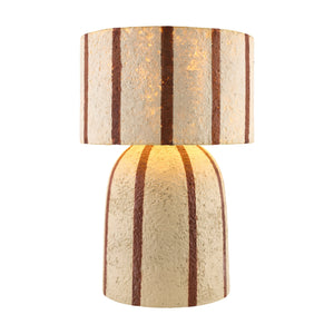   Modern European furniture - Beige Striped Accent Table Lamp - www.oroa.com | Oroa.com