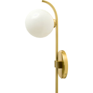   Modern European furniture - White Glass Sphere Wall Lamp - www.oroa.com | Oroa.com