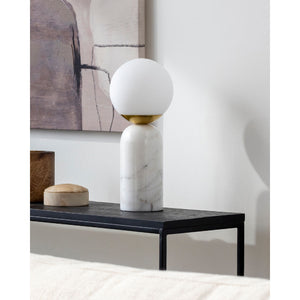   Modern European furniture - Marble White Glass Table Lamp - www.oroa.com | Oroa.com