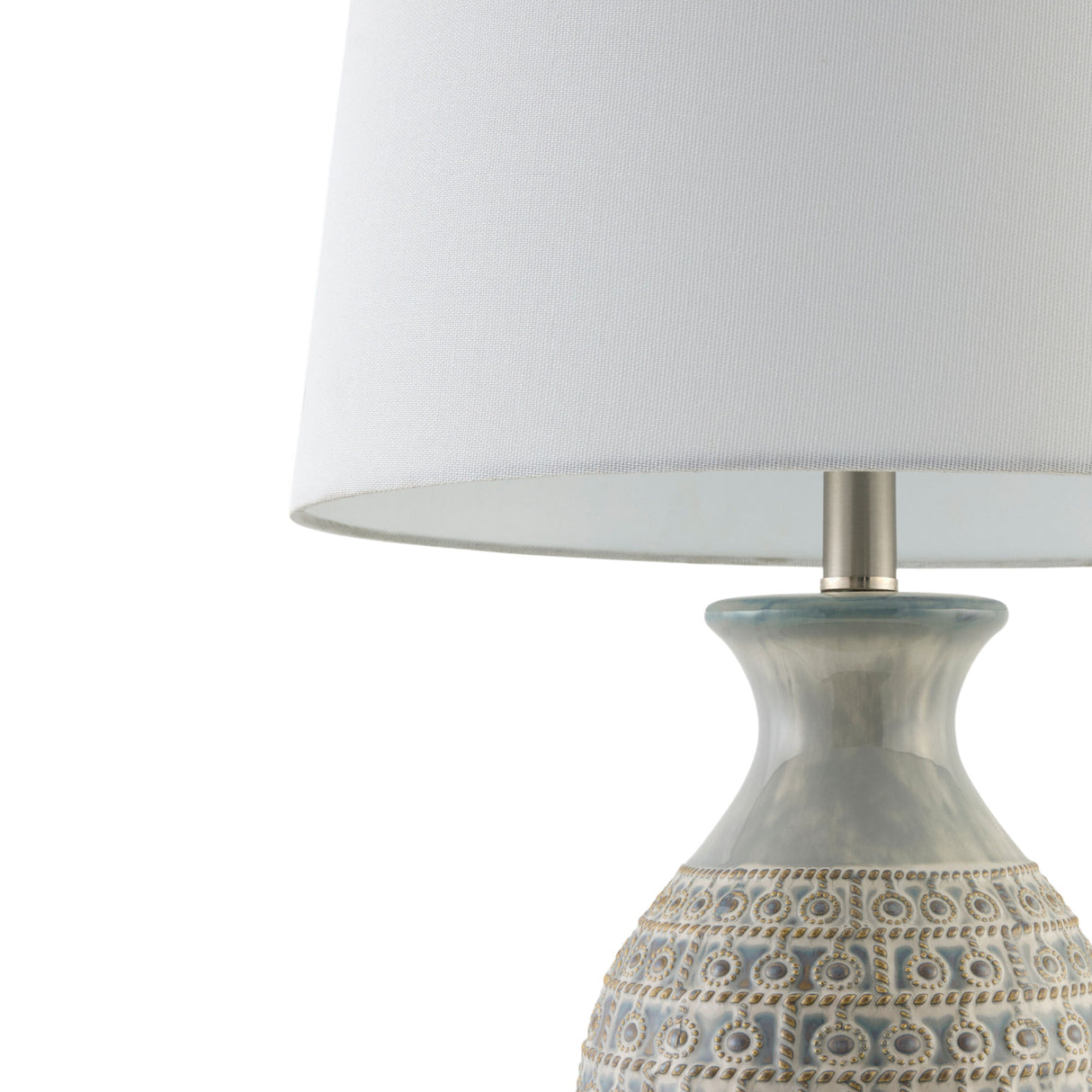   Modern European furniture - Gray Ceramic Accent Table Lamp - www.oroa.com | Oroa.com