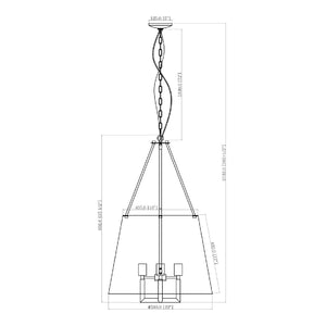   Modern European furniture - White Linen Chandelier - www.oroa.com | Oroa.com