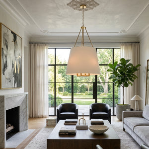   Modern European furniture - White Linen Chandelier - www.oroa.com | Oroa.com