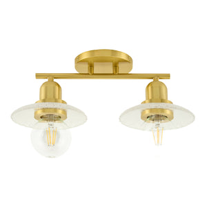   Modern European furniture - Gold Fixture Glass Wall Lamp - www.oroa.com | Oroa.com