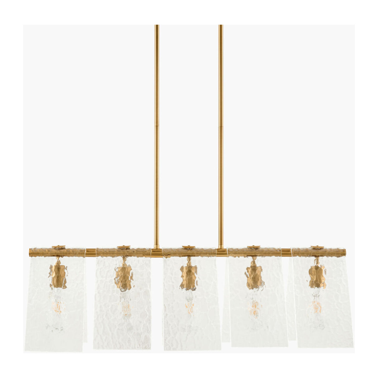   Modern European furniture - 5-Light Glass Pyramid Linear Chandelier - www.oroa.com | Oroa.com