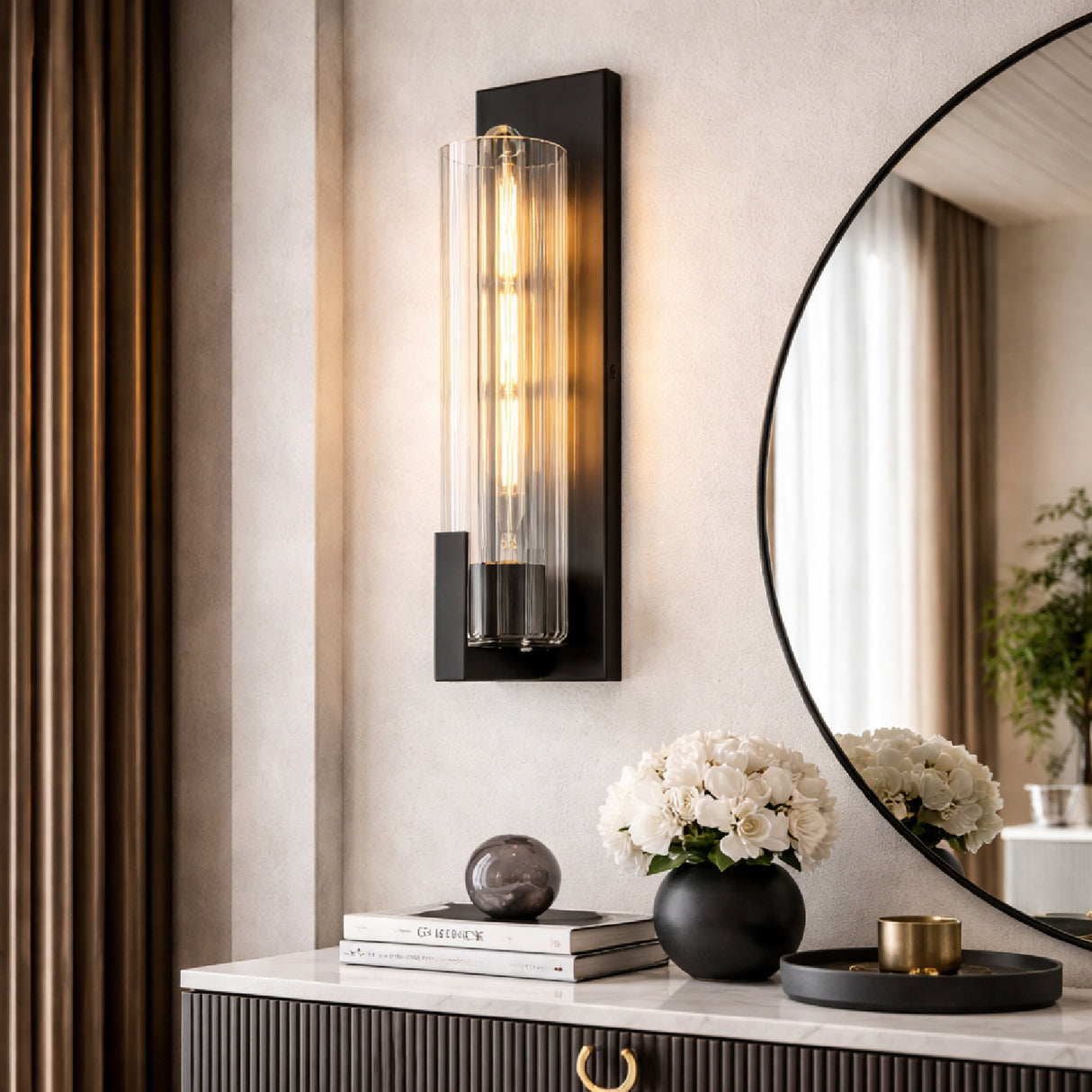   Modern European furniture - Iron Framed Glass Wall Lamp - www.oroa.com | Oroa.com