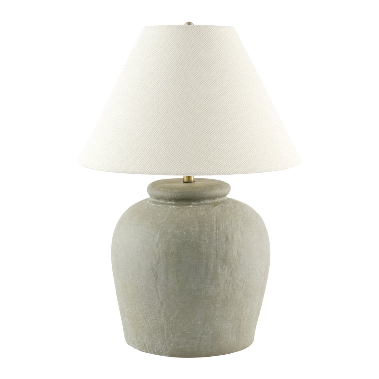   Modern European furniture - Linen Shade Cement Table Lamp - www.oroa.com | Oroa.com