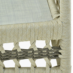   Modern European furniture - Cream Aluminum Outdoor Accent Chair - www.oroa.com | Oroa.com