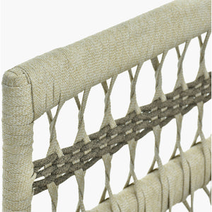   Modern European furniture - Cream Aluminum Outdoor Accent Chair - www.oroa.com | Oroa.com