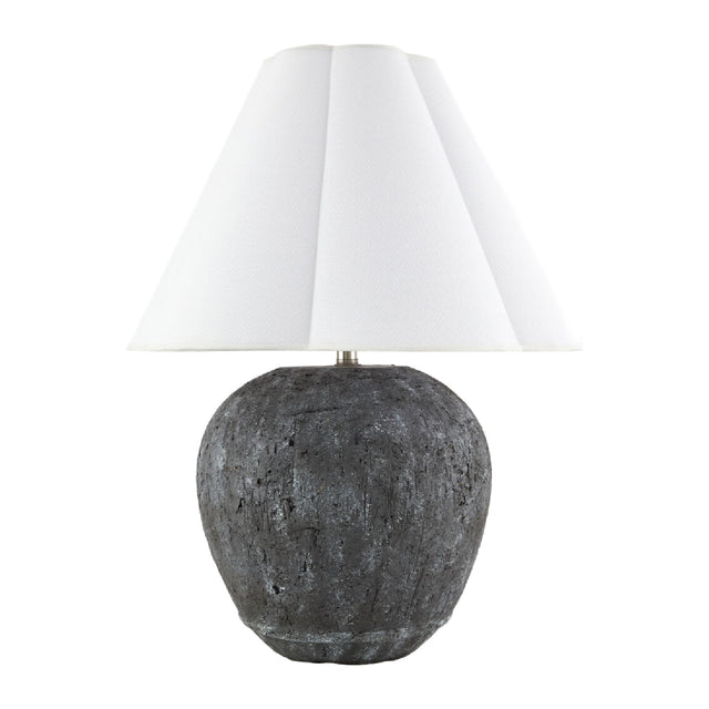 Modern European furniture - Black Cement Accent Table Lamp - www.oroa.com
