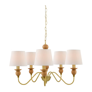   Modern European furniture - 5-Light Linen Classic Chandelier - www.oroa.com | Oroa.com