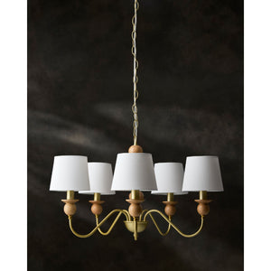   Modern European furniture - 5-Light Linen Classic Chandelier - www.oroa.com | Oroa.com