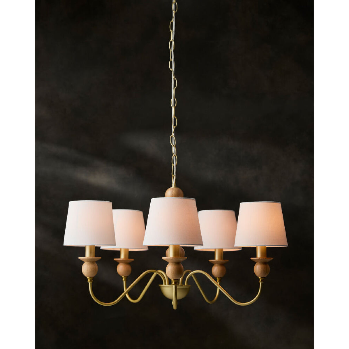   Modern European furniture - 5-Light Linen Classic Chandelier - www.oroa.com | Oroa.com