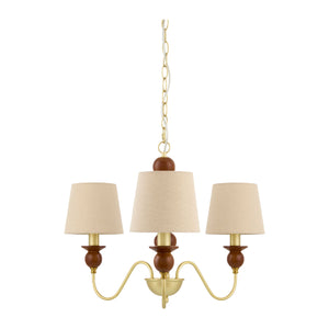  Modern European furniture - 3-Light Linen Classic Chandelier - www.oroa.com | Oroa.com