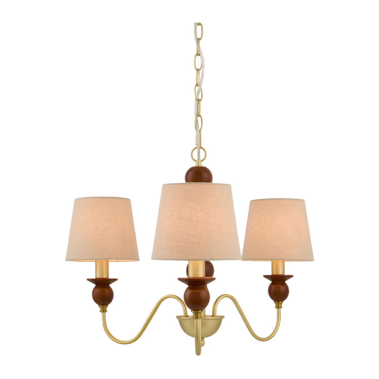   Modern European furniture - 3-Light Linen Classic Chandelier - www.oroa.com | Oroa.com