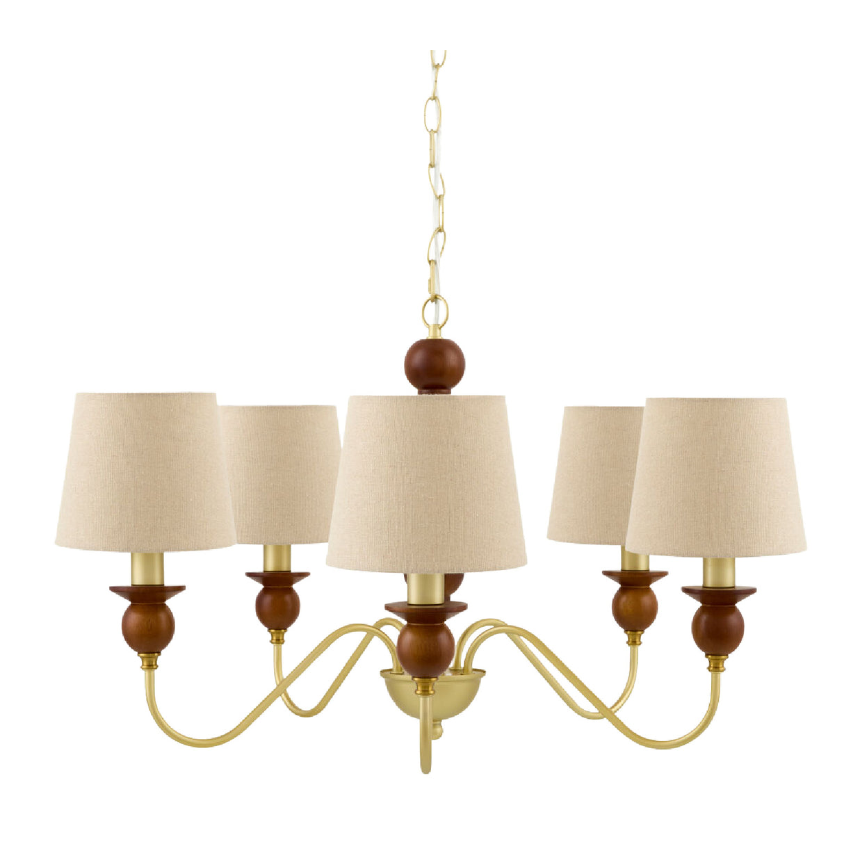   Modern European furniture - 5-Light Linen Classic Chandelier - www.oroa.com | Oroa.com