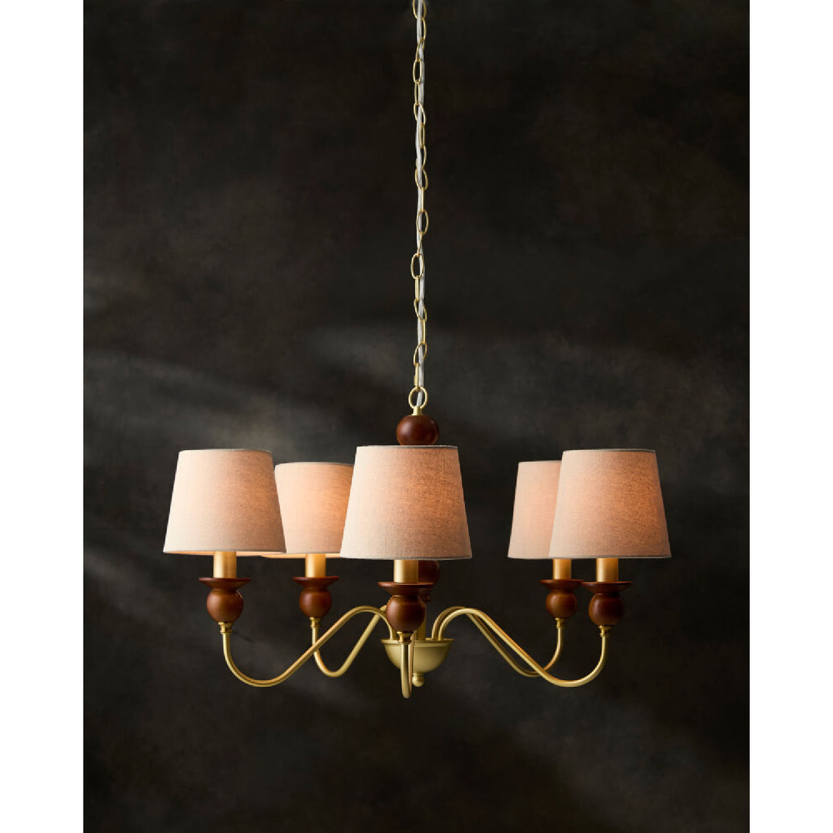   Modern European furniture - 5-Light Linen Classic Chandelier - www.oroa.com | Oroa.com