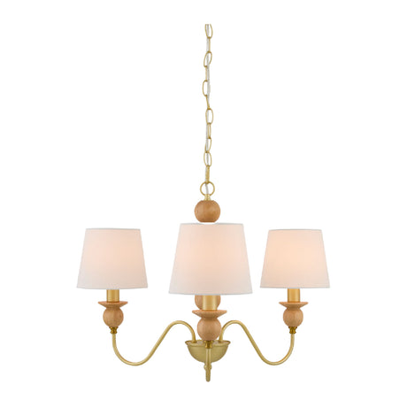   Modern European furniture - 3-Light Linen Classic Chandelier - www.oroa.com | Oroa.com