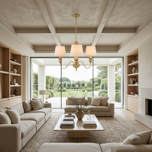   Modern European furniture - 3-Light Linen Classic Chandelier - www.oroa.com | Oroa.com