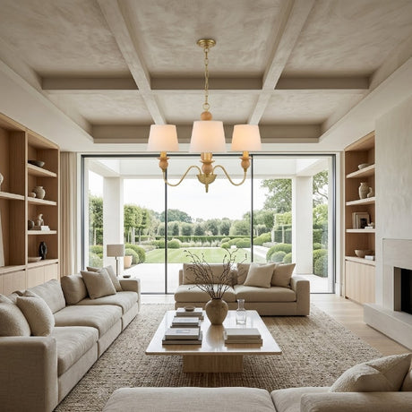   Modern European furniture - 3-Light Linen Classic Chandelier - www.oroa.com | Oroa.com