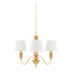   Modern European furniture - 3-Light Linen Classic Chandelier - www.oroa.com | Oroa.com