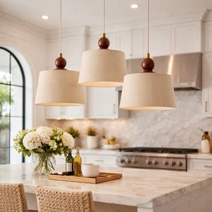   Modern European furniture - 3-Light Linen Chandelier - www.oroa.com | Oroa.com