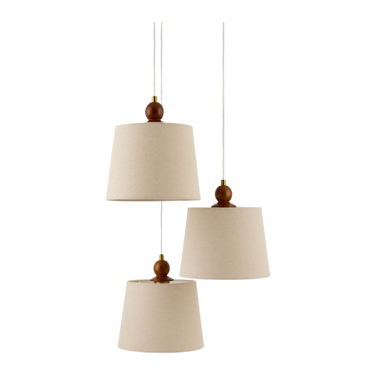   Modern European furniture - 3-Light Linen Chandelier - www.oroa.com | Oroa.com
