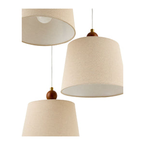   Modern European furniture - 3-Light Linen Chandelier - www.oroa.com | Oroa.com