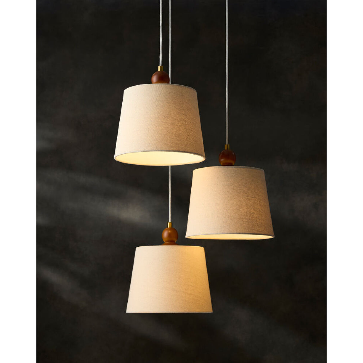   Modern European furniture - 3-Light Linen Chandelier - www.oroa.com | Oroa.com