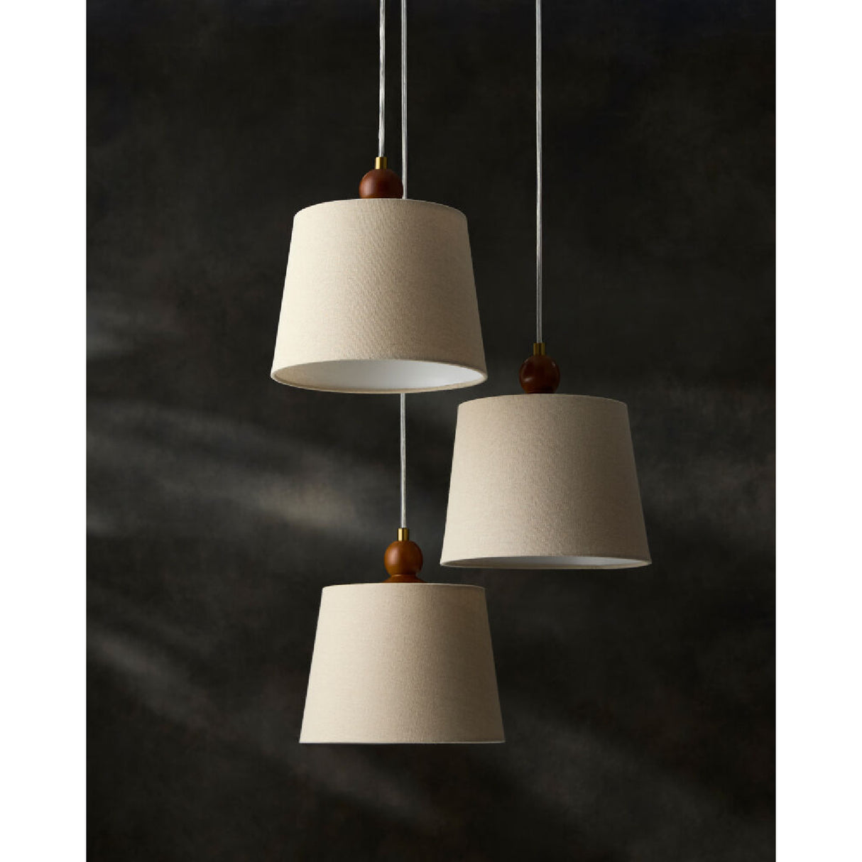   Modern European furniture - 3-Light Linen Chandelier - www.oroa.com | Oroa.com