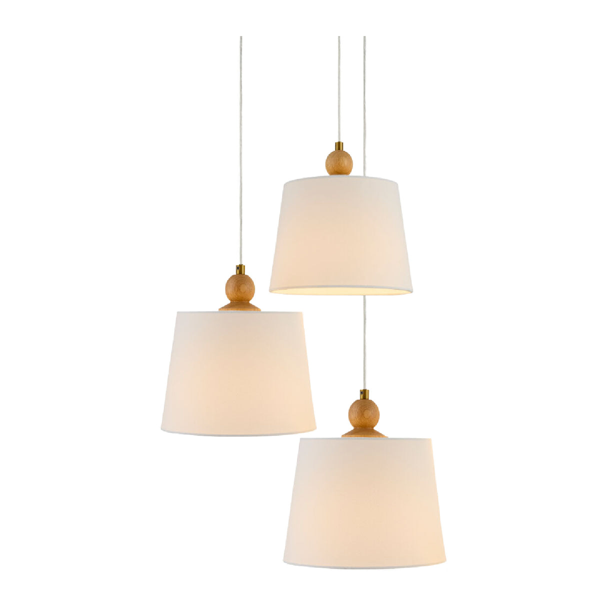   Modern European furniture - 3-Light Linen Chandelier - www.oroa.com | Oroa.com