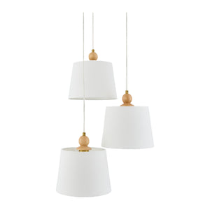   Modern European furniture - 3-Light Linen Chandelier - www.oroa.com | Oroa.com